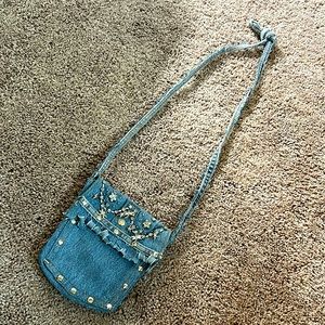 Denim pocket purse